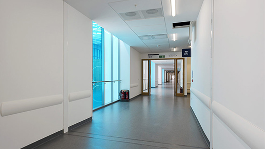 Hospital Wall-Ceiling Expansion Joint Covers